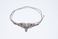 Makrameetiara/choker aventuriinilla