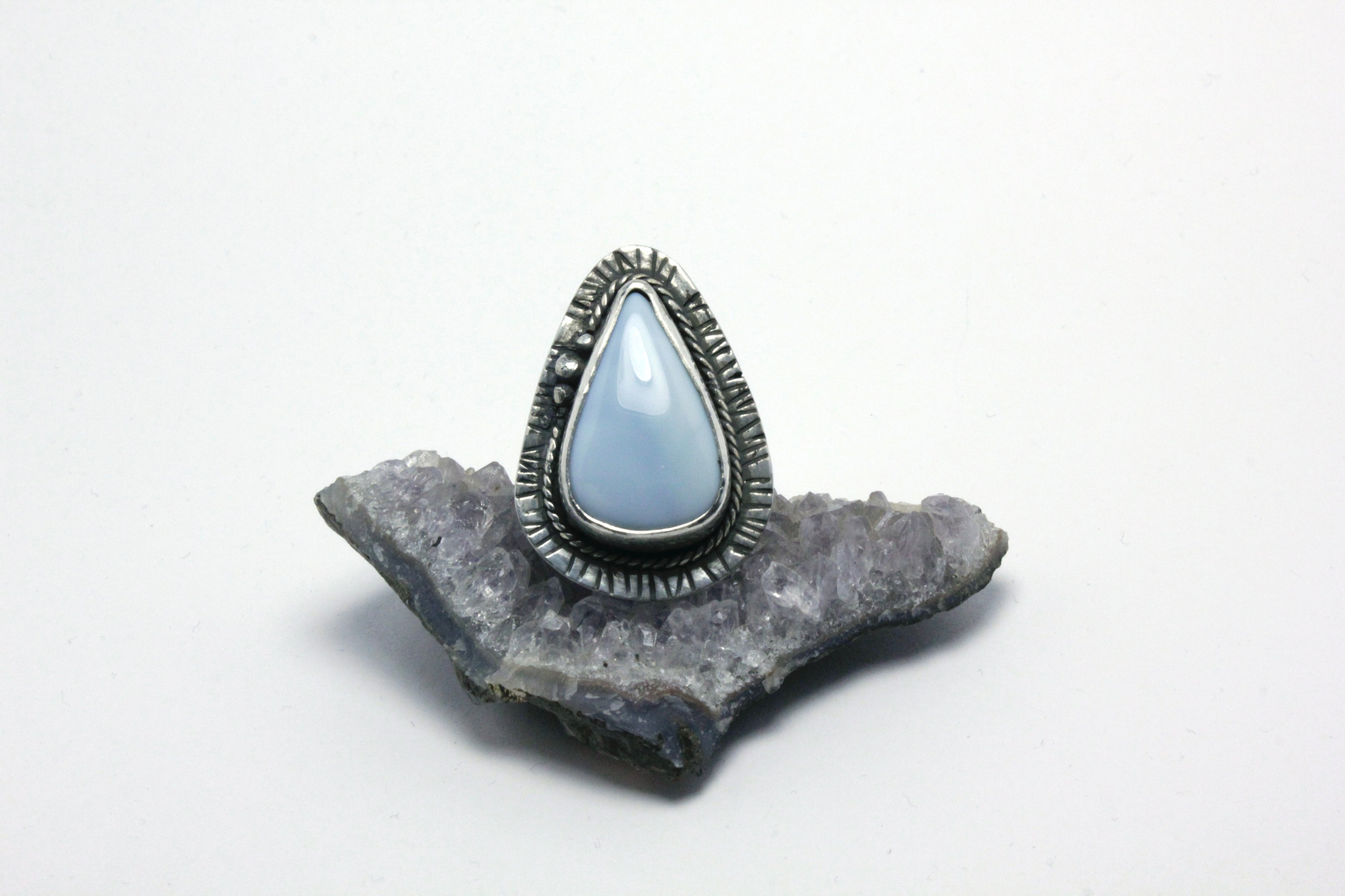 Owyhee blue opal -sormus